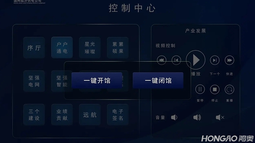 中控系统的内部界面展示效果